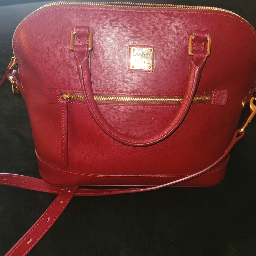 Authentic Dooney & Bourke Handbag Crossbody Burgundy